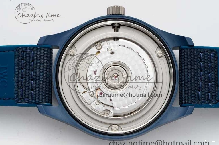 MIROTIME 0209 Mark XVIII IW328101 Blue Ceramic M+F 1:1 Best Edition Blue Dial on Blue Nylon Strap A Efficient 7066